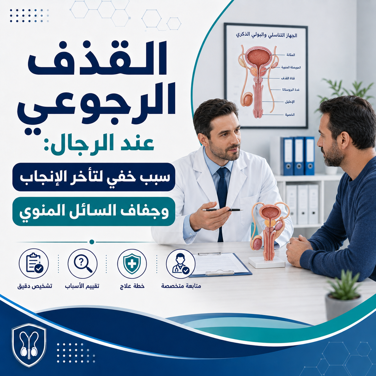 القذف الرجوعي عند الرجال: سبب خفي لتأخر الإنجاب وجفاف السائل المنوي