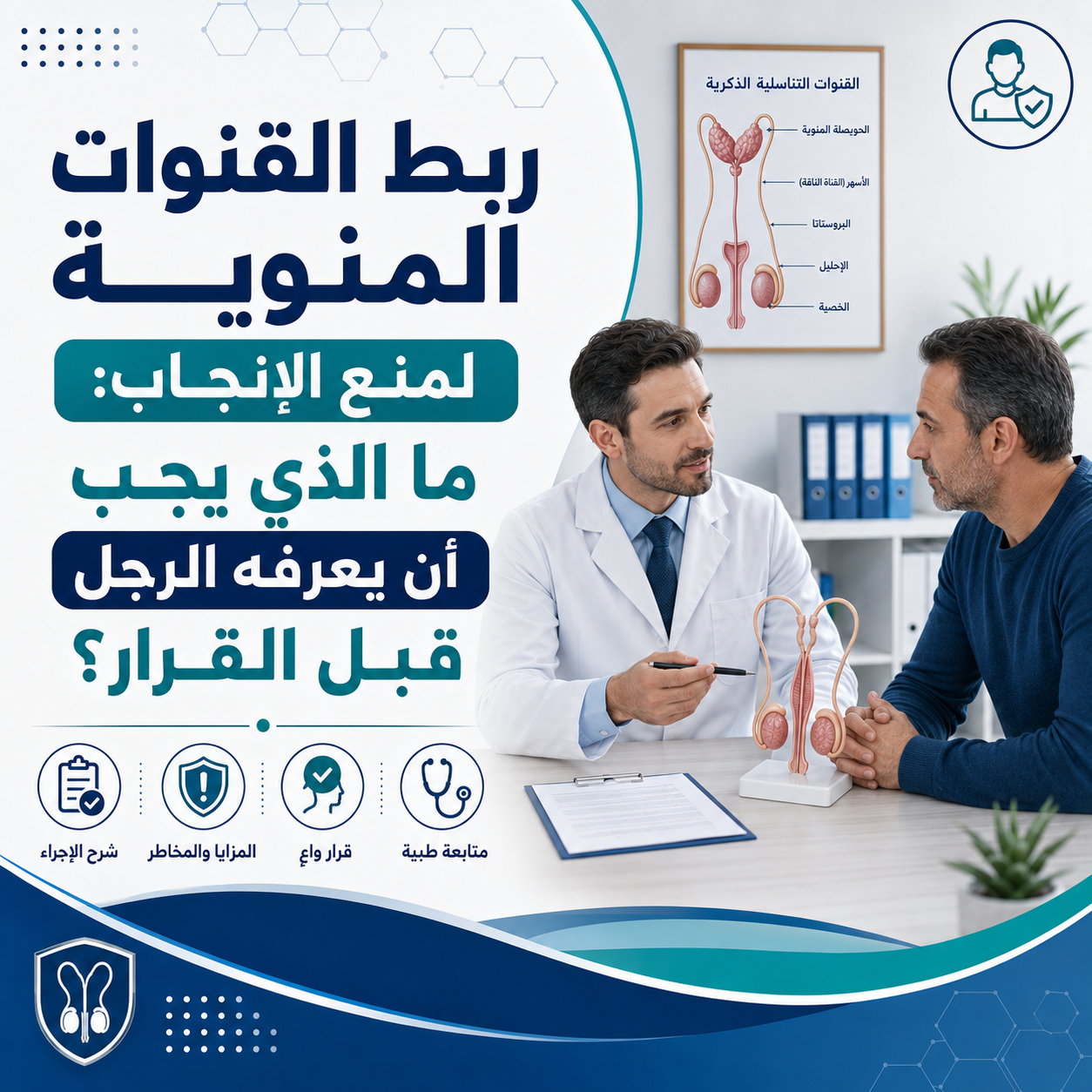 ربط القنوات المنوية لمنع الإنجاب: ما الذي يجب أن يعرفه الرجل قبل القرار؟