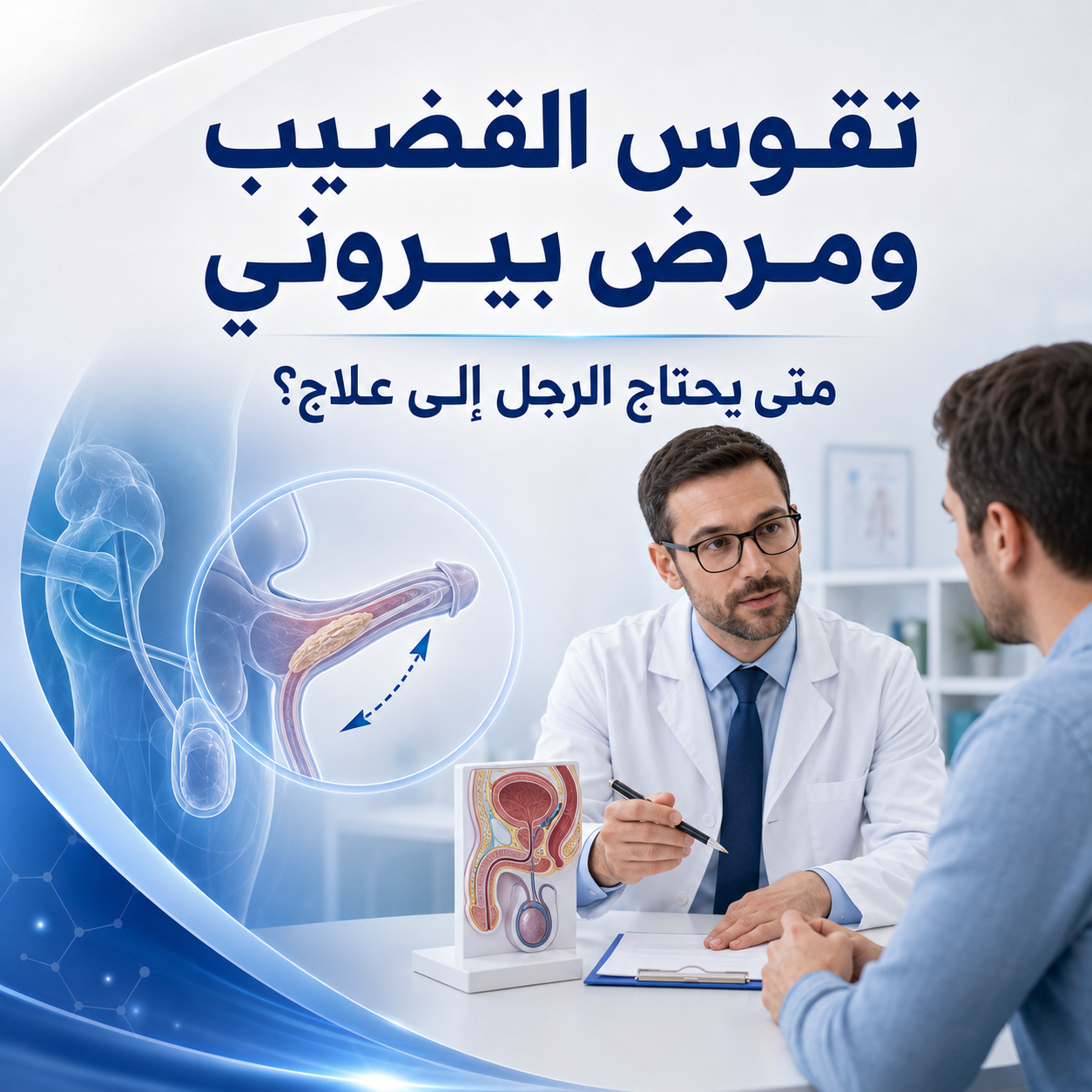 تقوس القضيب ومرض بيروني: متى يحتاج الرجل إلى علاج؟