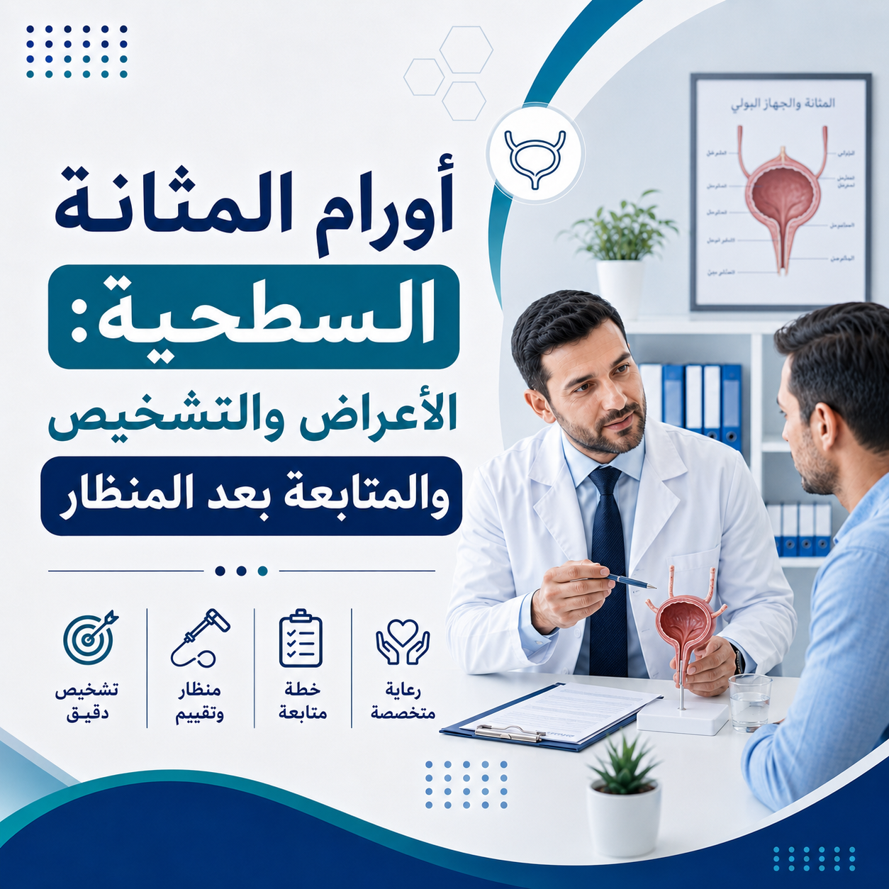 أورام المثانة السطحية: الأعراض والتشخيص والمتابعة بعد المنظار